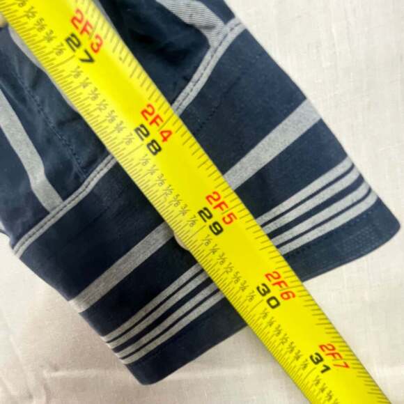 Burberrys of London Men’s Small Blue Long Sleeve Striped Dress Shirt Button Down - Picture 3 of 9